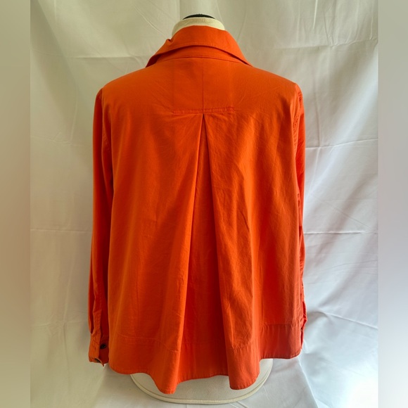 Cabi Orange Tiger Lily Resort Long Sleeve Lightweight Jacket Size M - Picture 3 of 10